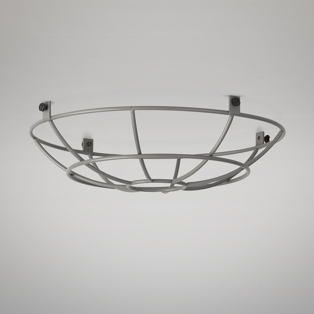 Abode Shallow Round 250mm Wire Cage Guard in Grey