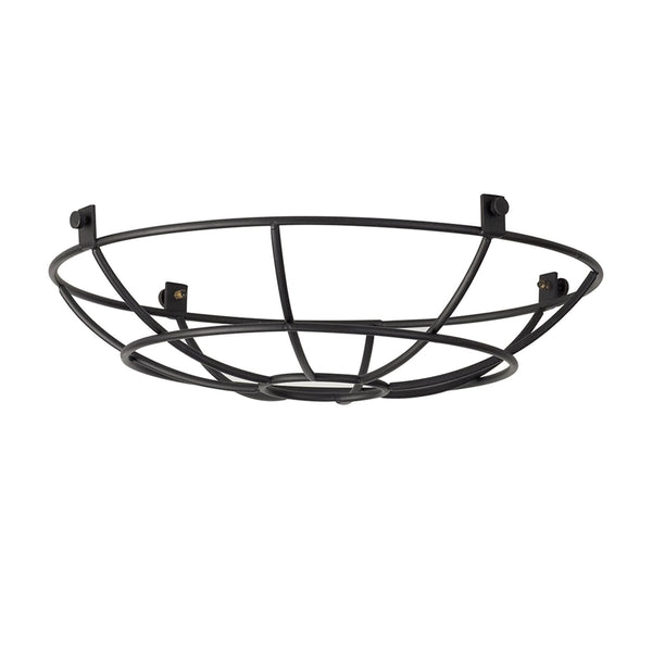 Abode Shallow Round 250mm Wire Cage Guard in Black