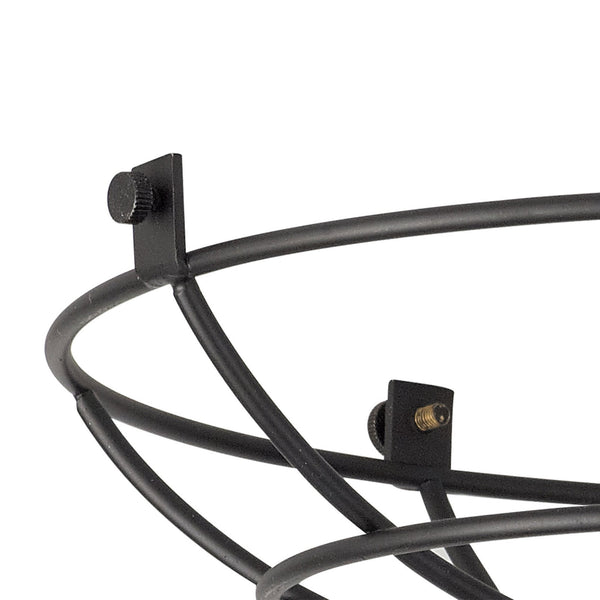 Abode Shallow Round 250mm Wire Cage Guard in Black