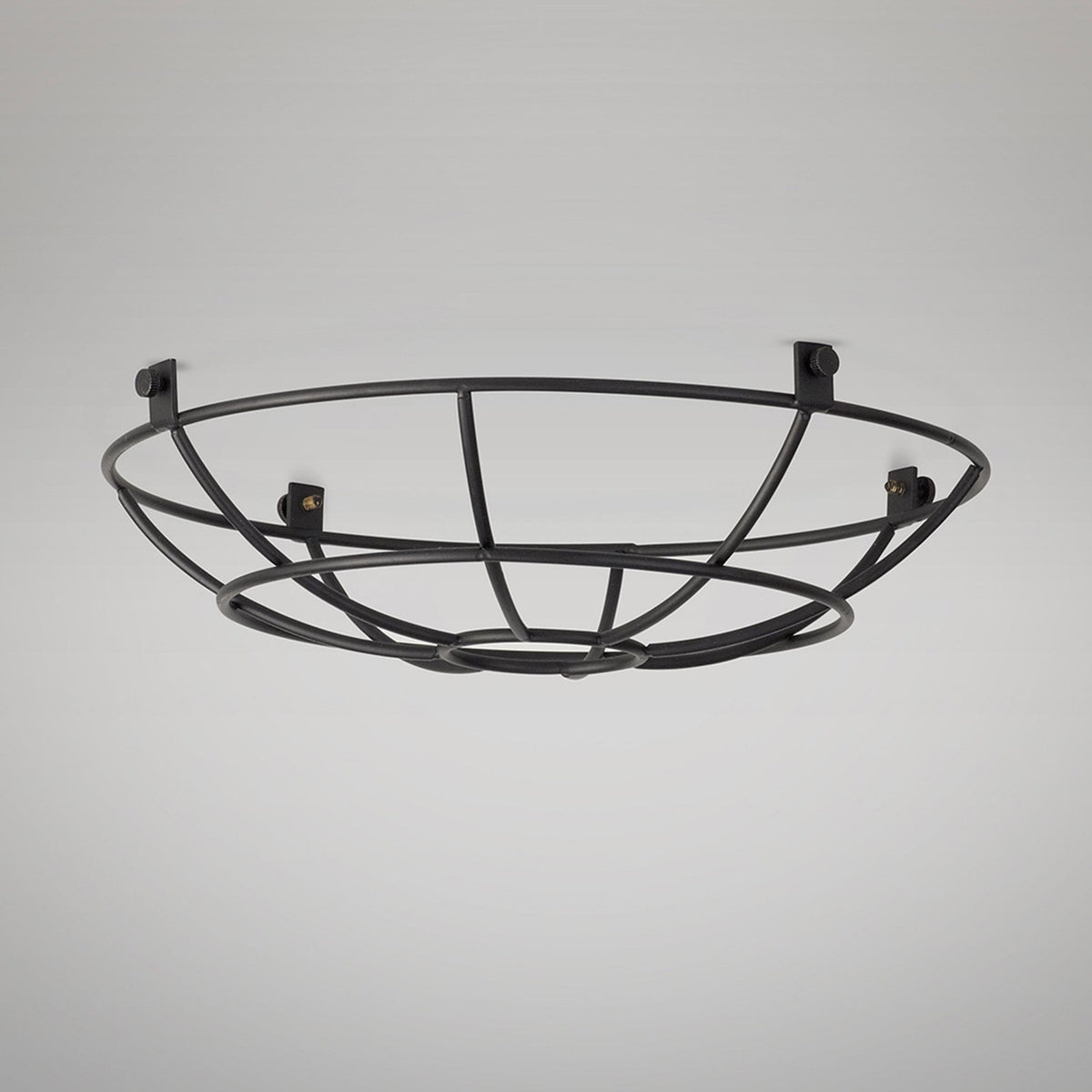 Abode Shallow Round 250mm Wire Cage Guard in Black