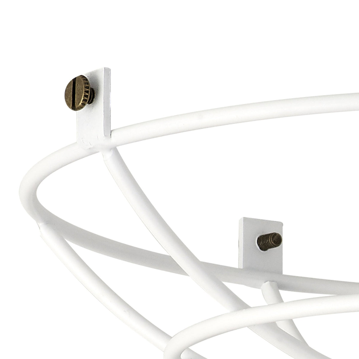 Abode Shallow Round 250mm Wire Cage Guard in White