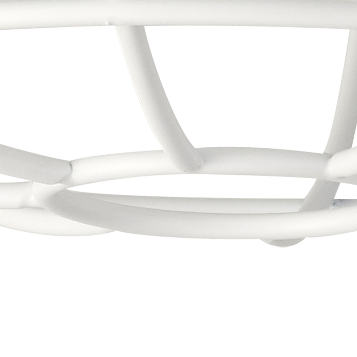 Abode Shallow Round 250mm Wire Cage Guard in White