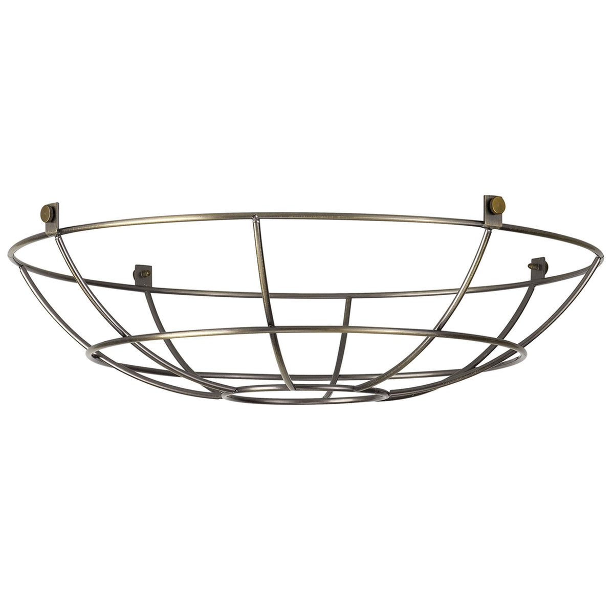 Abode Shallow Round 350mm Wire Cage Guard in Brushed Bronze