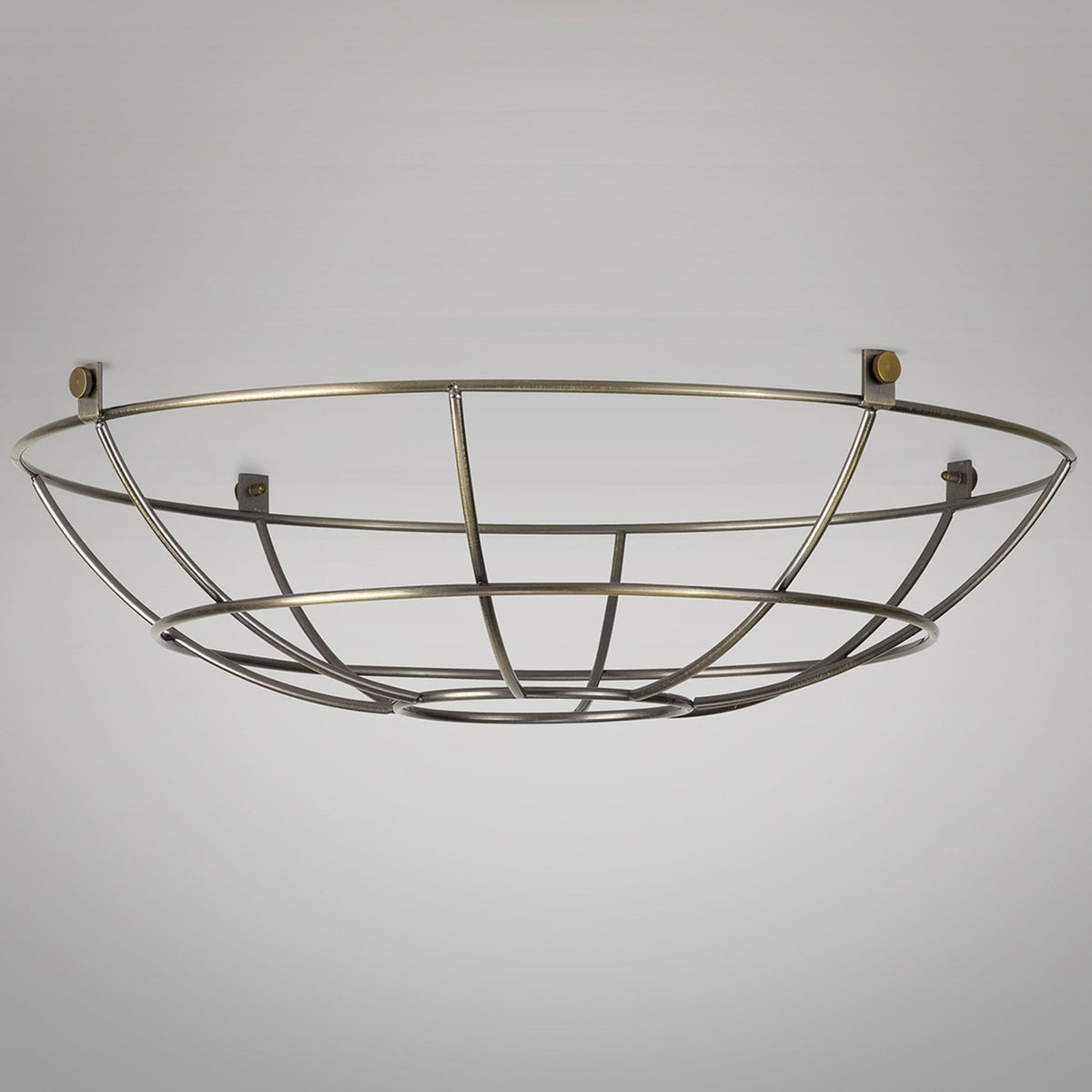 Abode Shallow Round 350mm Wire Cage Guard in Brushed Bronze