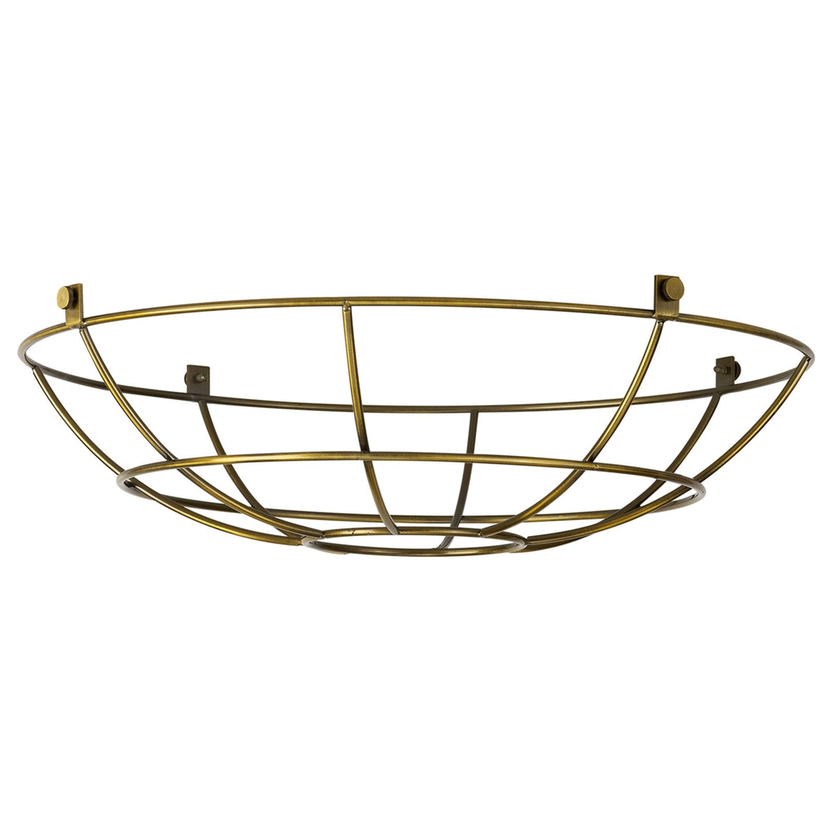 Abode Shallow Round 350mm Wire Cage Guard in Brushed Brown Bronze