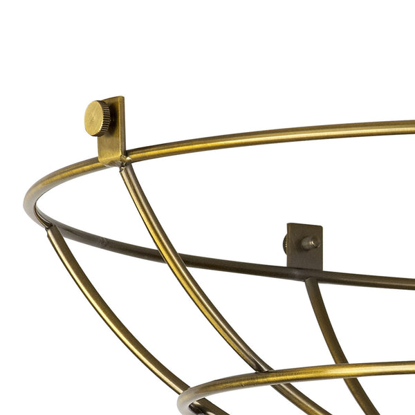 Abode Shallow Round 350mm Wire Cage Guard in Brushed Brown Bronze