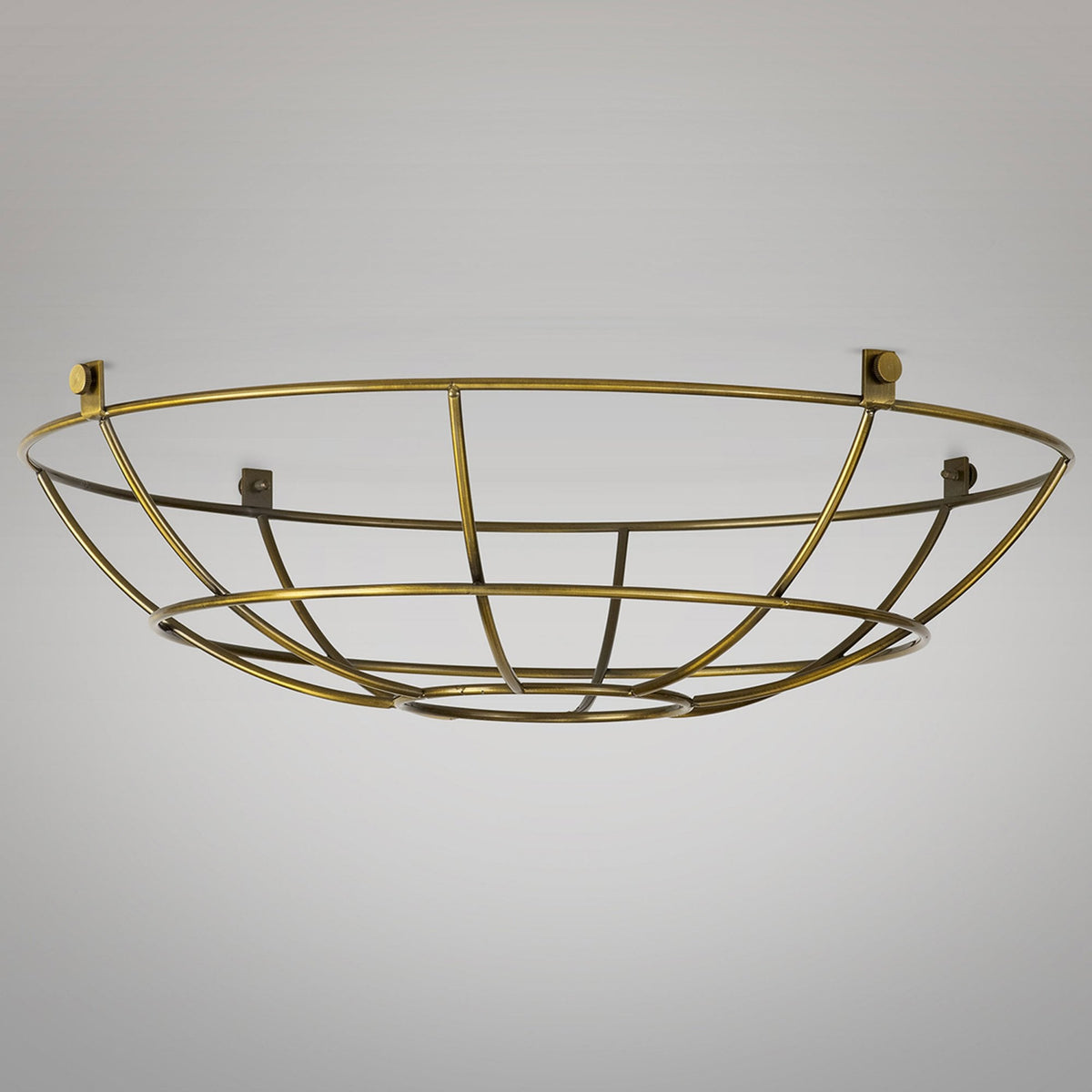 Abode Shallow Round 350mm Wire Cage Guard in Brushed Brown Bronze