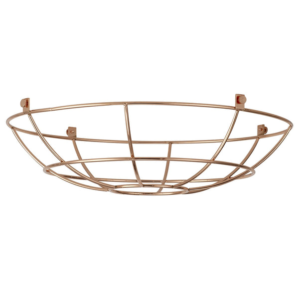 Abode Shallow Round 350mm Wire Cage Guard in Copper