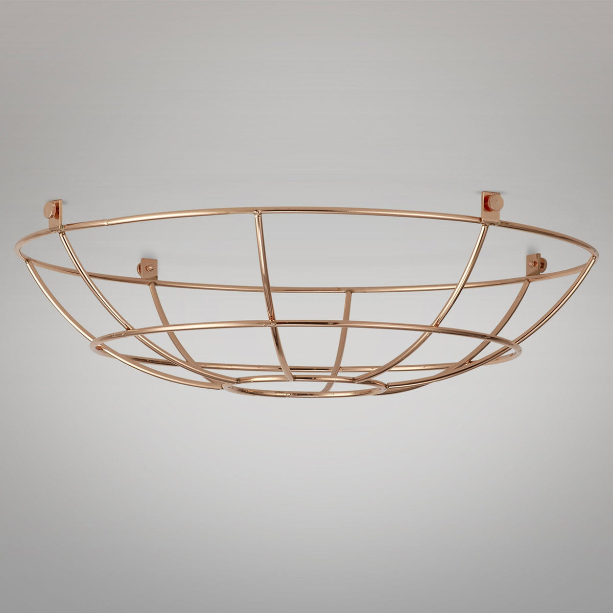 Abode Shallow Round 350mm Wire Cage Guard in Copper