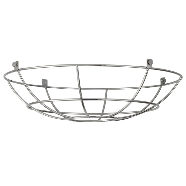 Abode Shallow Round 350mm Wire Cage Guard in Chrome