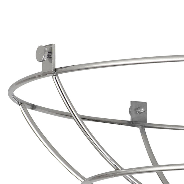 Abode Shallow Round 350mm Wire Cage Guard in Chrome