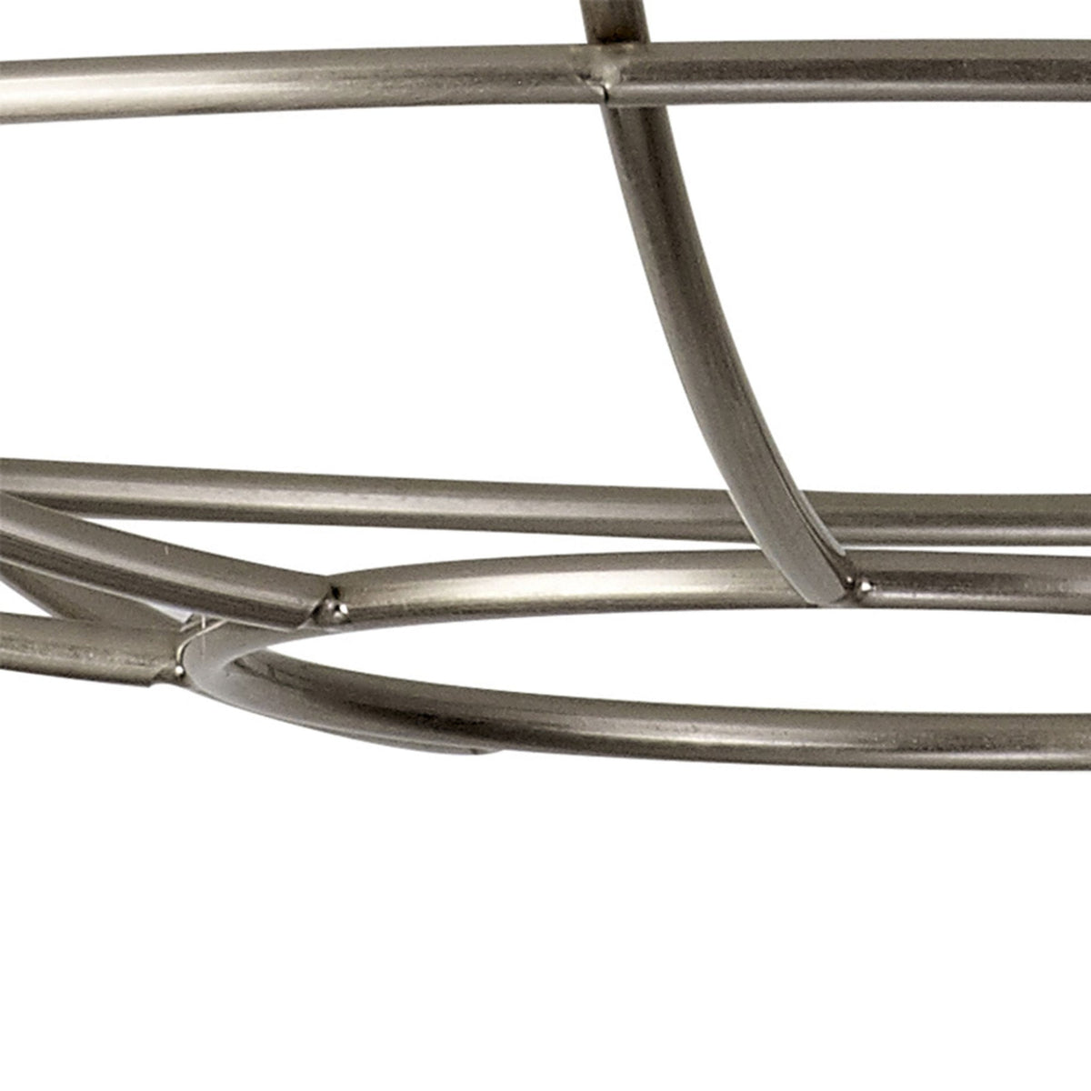 Abode Shallow Round 350mm Wire Cage Guard in Brushed Nickel
