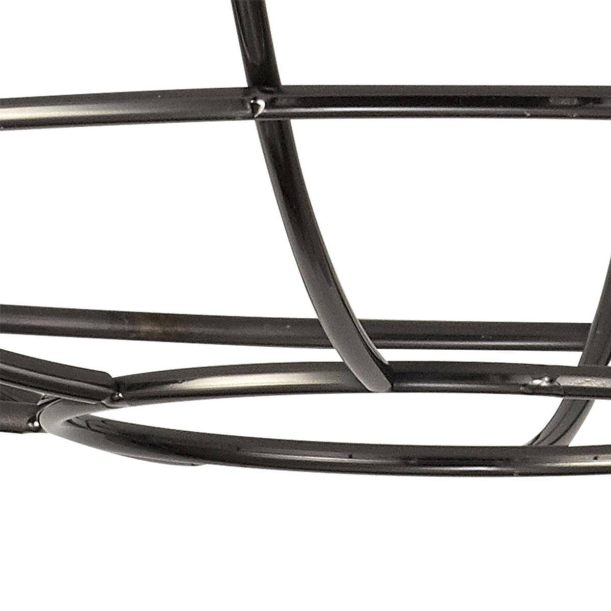 Abode Shallow Round 350mm Wire Cage Guard in Black Chrome