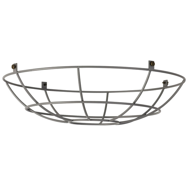 Abode Shallow Round 350mm Wire Cage Guard in Grey