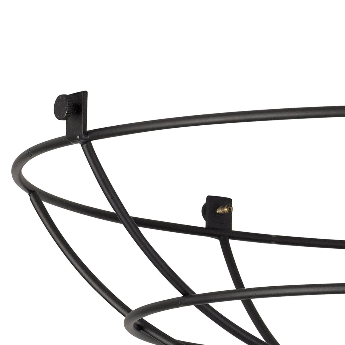 Abode Shallow Round 350mm Wire Cage Guard in Black