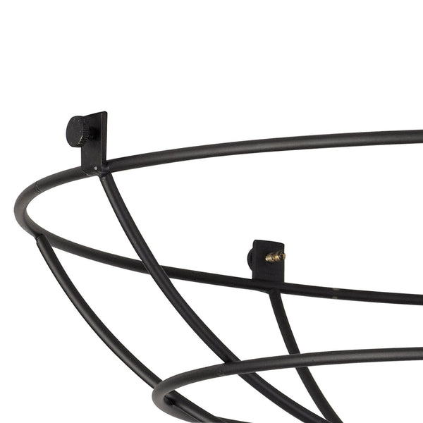 Abode Shallow Round 350mm Wire Cage Guard in Black