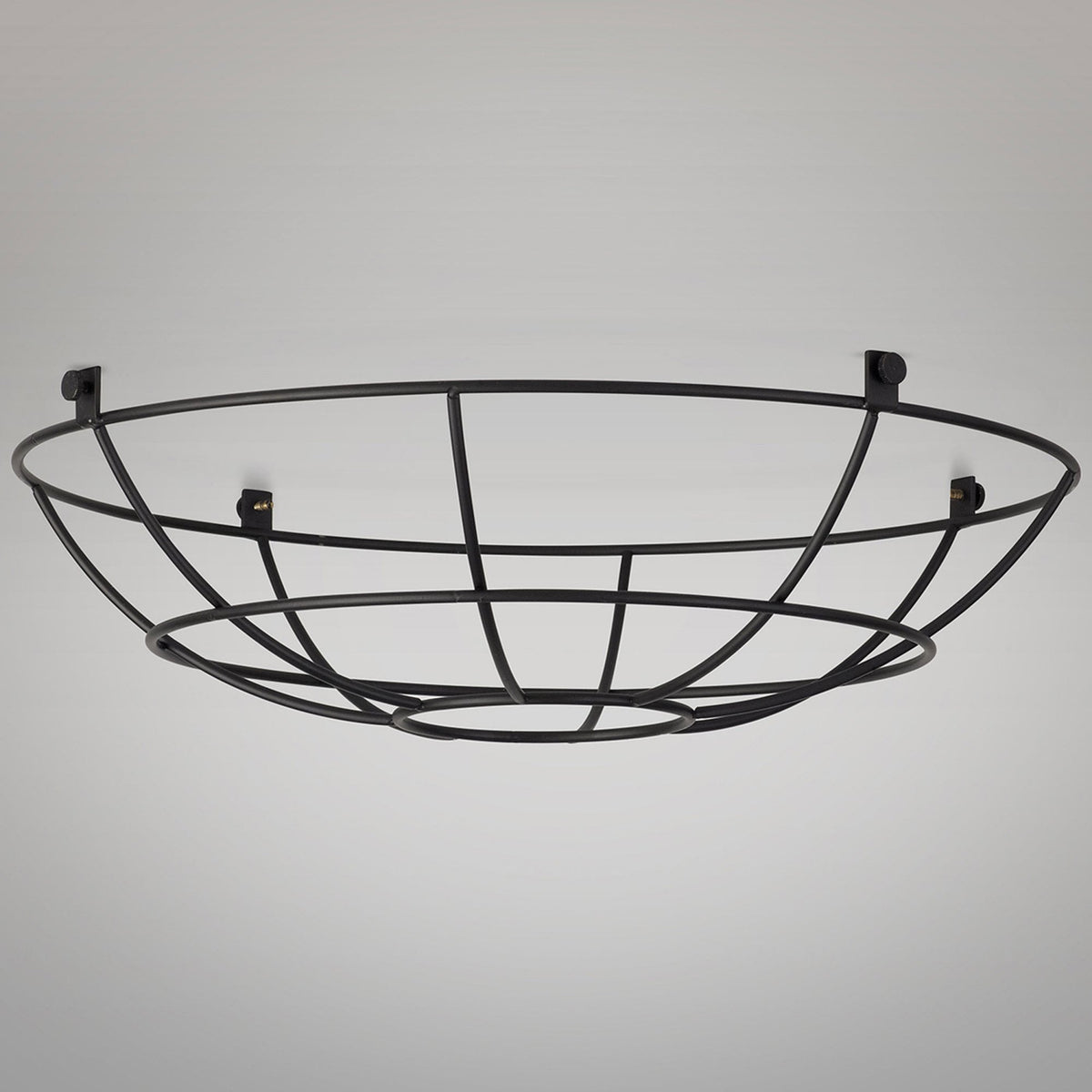 Abode Shallow Round 350mm Wire Cage Guard in Black