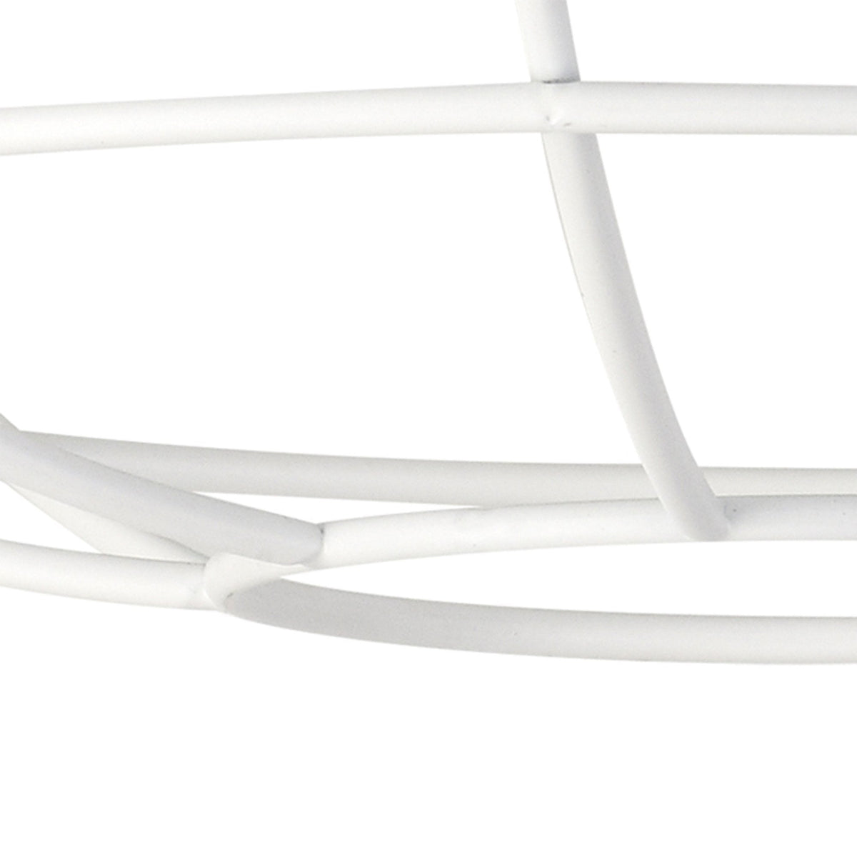 Abode Shallow Round 350mm Wire Cage Guard in White