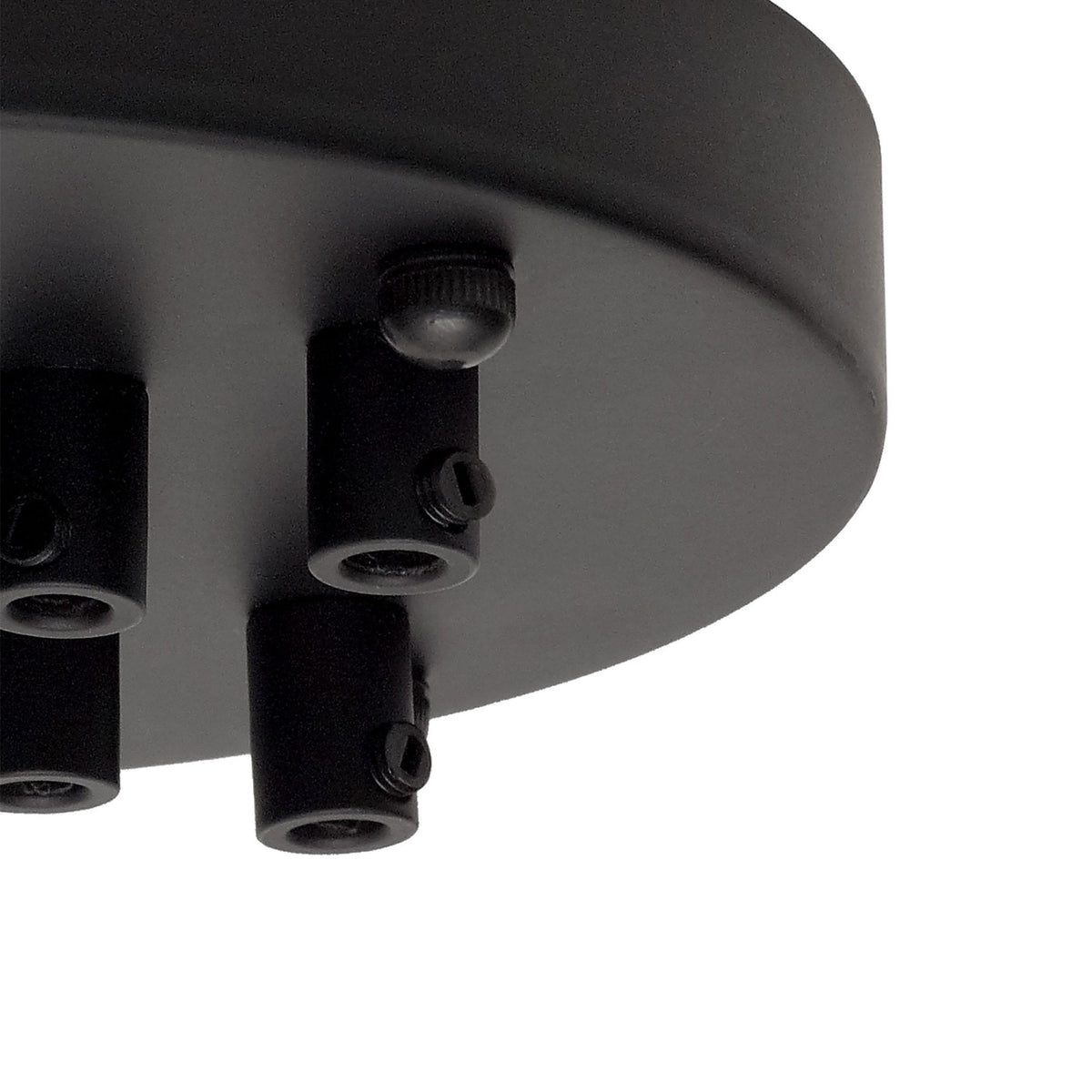 Abode Nine Cable Round Ceiling Rose in Black