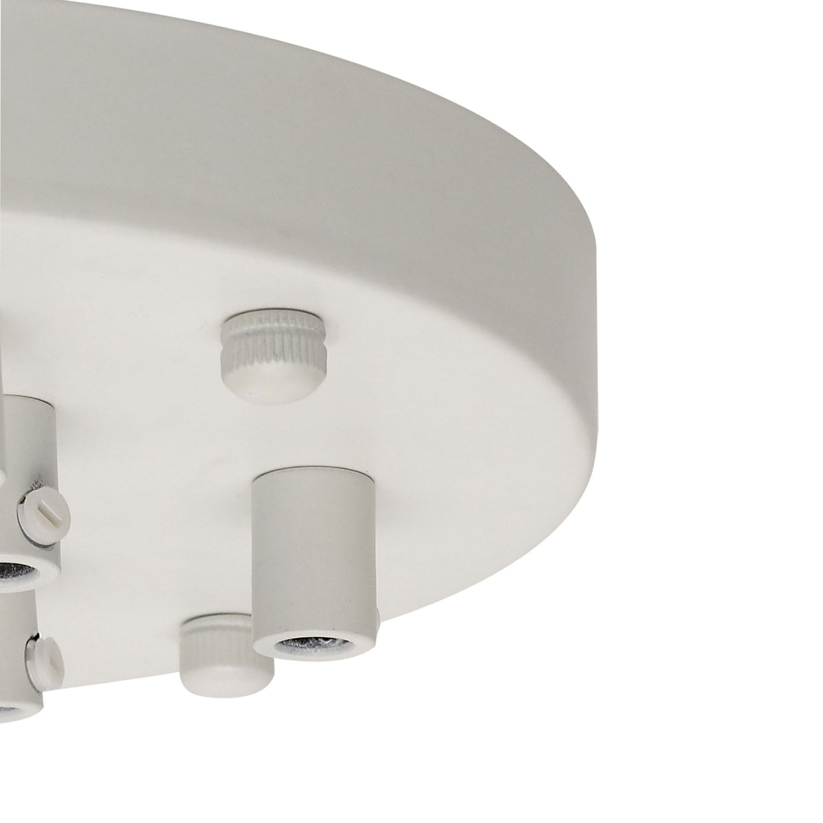 Abode Nine Cable Round Ceiling Rose in White