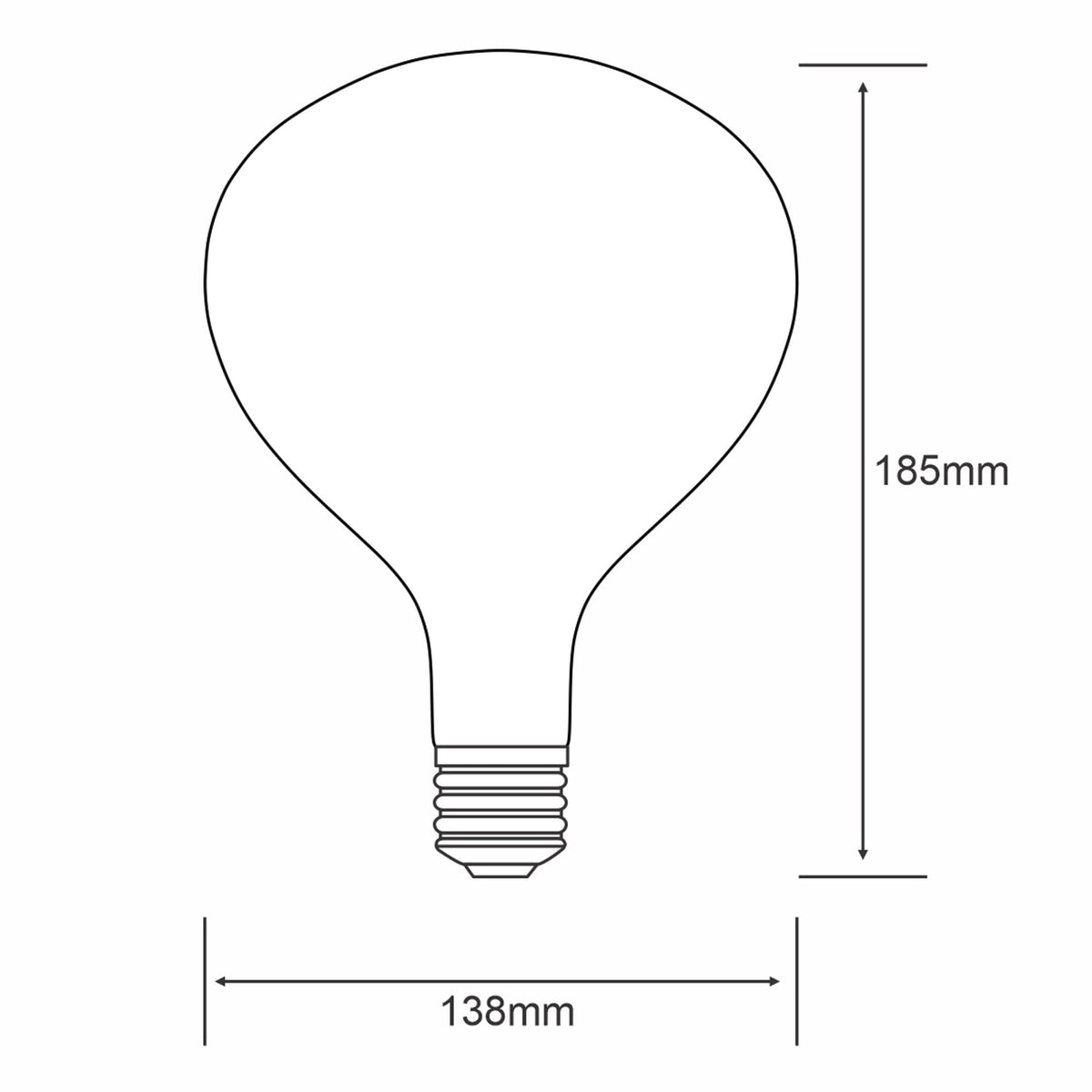 Classic Style E27 Opal Type N2 Dimmable Warm White LED 4W 2700K 320lm