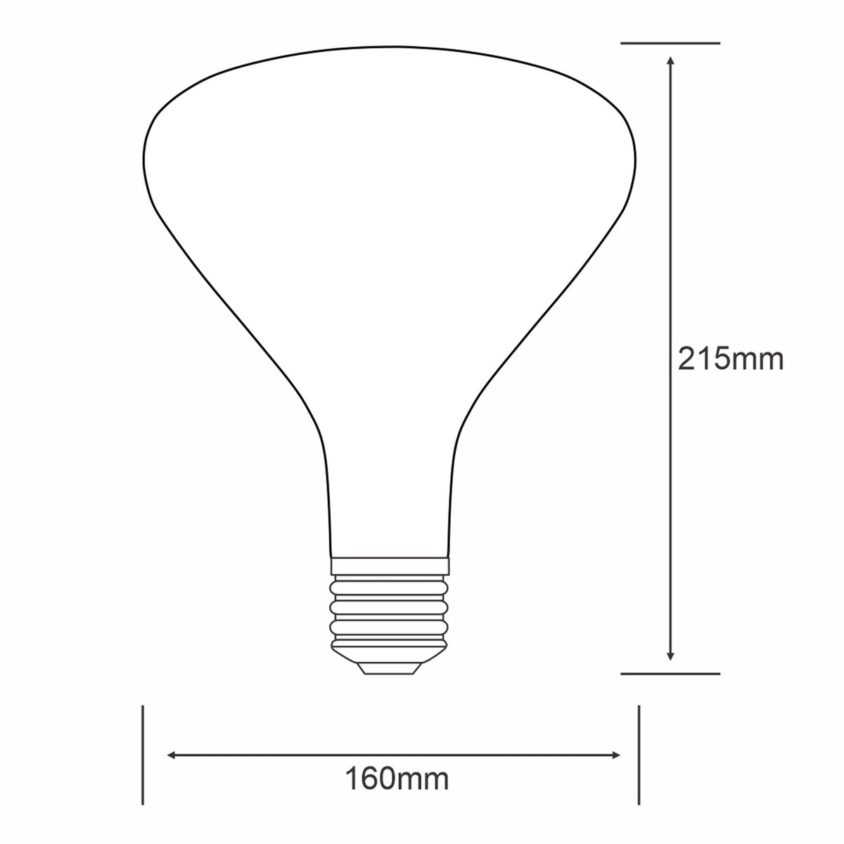 Classic Style E27 Opal Type N3 Dimmable Warm White LED 4W 2700K 320lm
