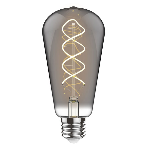 Classic E27 Dimmable Smoked Extra Warm White Pear Shaped LED 4W 2100K 120lm