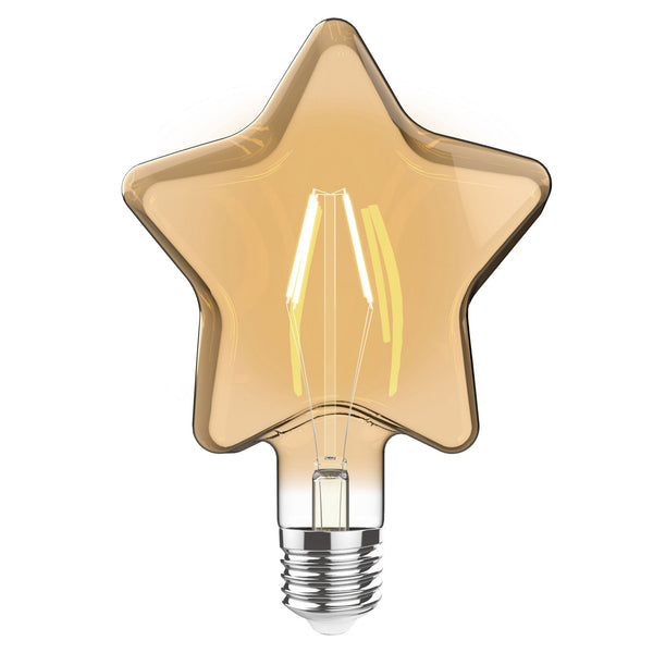Classic Style Amber E27 Star Dimmable Extra Warm White LED 4W 2100K 200lm