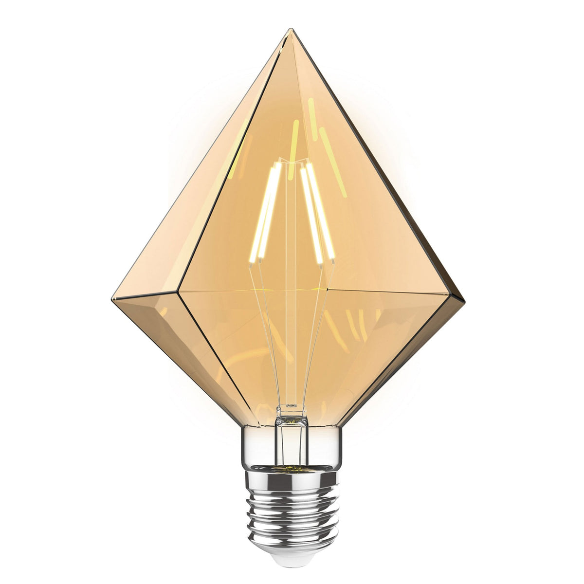 Classic Style E27 Amber Tri-Diamond Dimmable Extra Warm White LED 4W 2100K 200lm