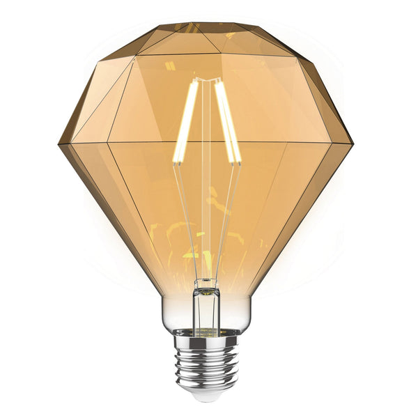 Classic Style E27 Amber Diamond Dimmable Extra Warm White LED 4W 2100K 200lm