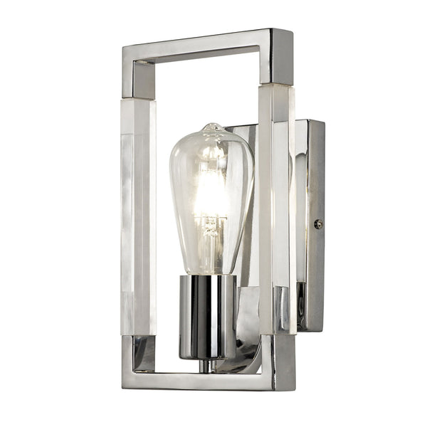 Canto Single Lamp Wall Light in Polished Nickel