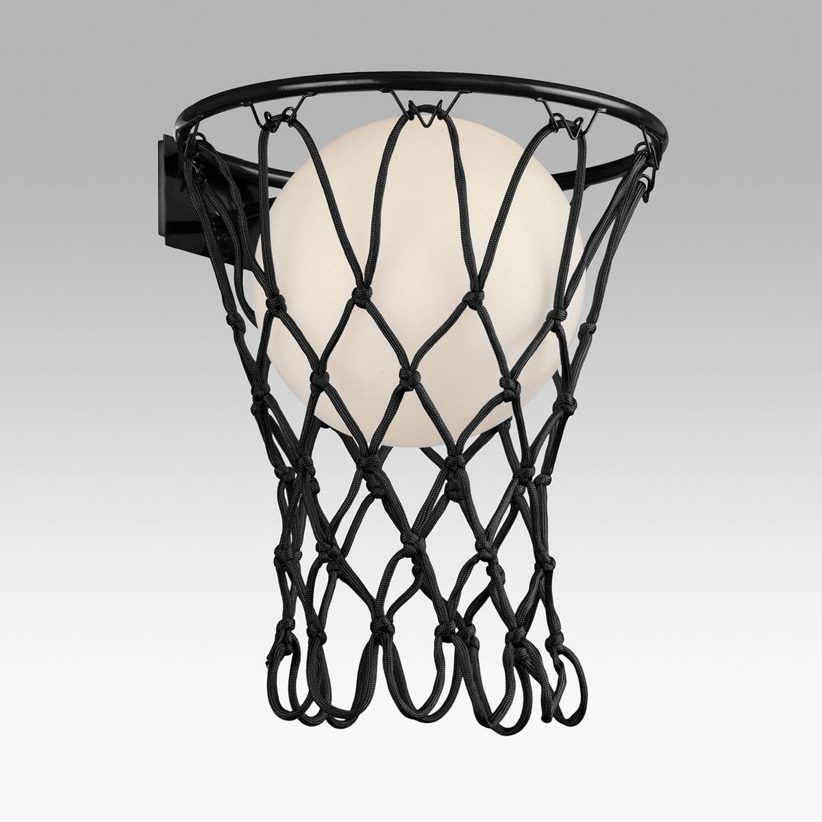 Basketball Wall Light in Matt Black
