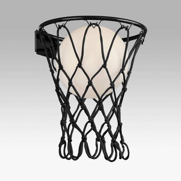 Basketball Wall Light in Matt Black