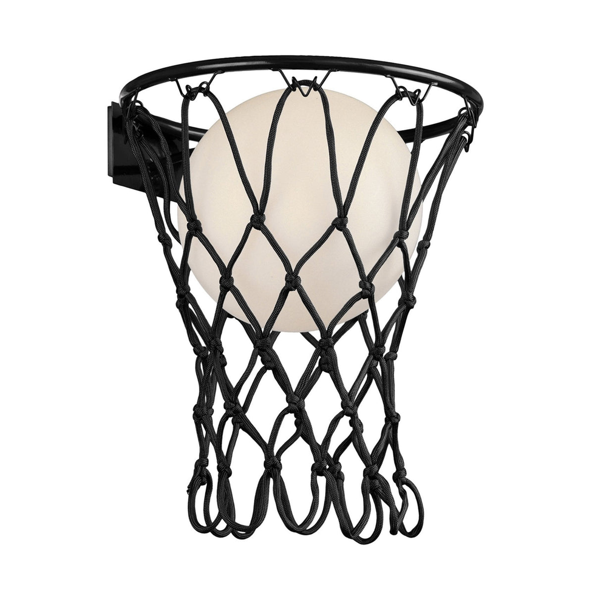 Basketball Wall Light in Matt Black