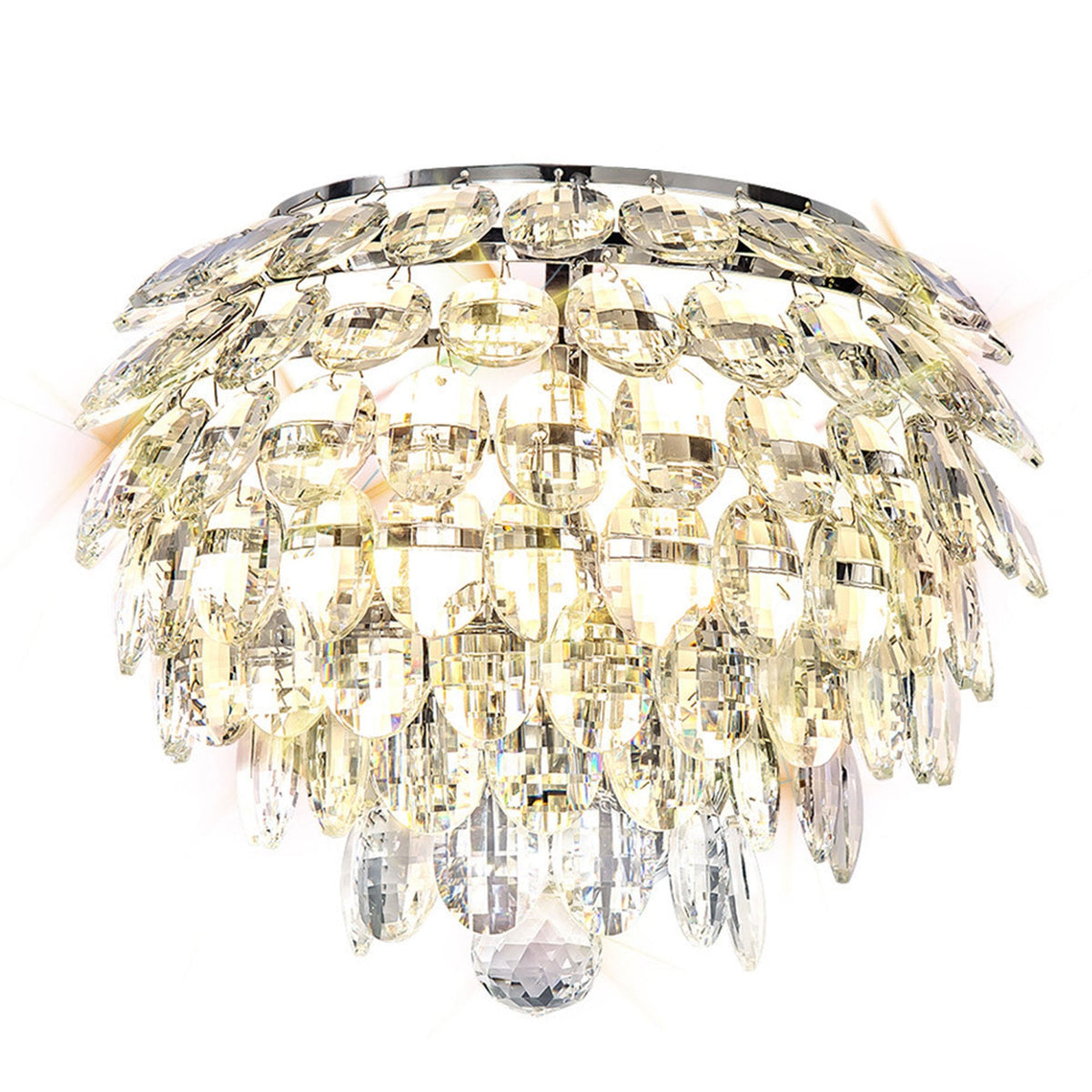 Coniston 2 Light Clear Crystal Wall Light in Chrome