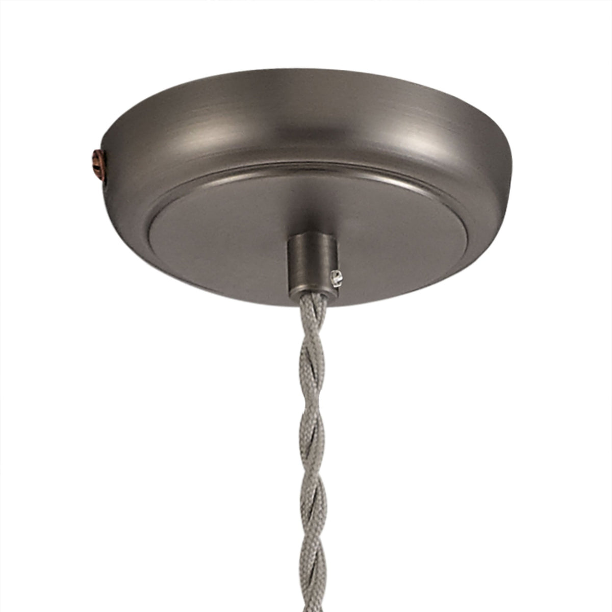 Croyde Small 160mm Pendant in Antique Silver & Copper