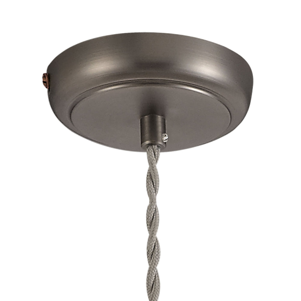 Croyde Large 330mm Pendant in Antique Silver & Copper