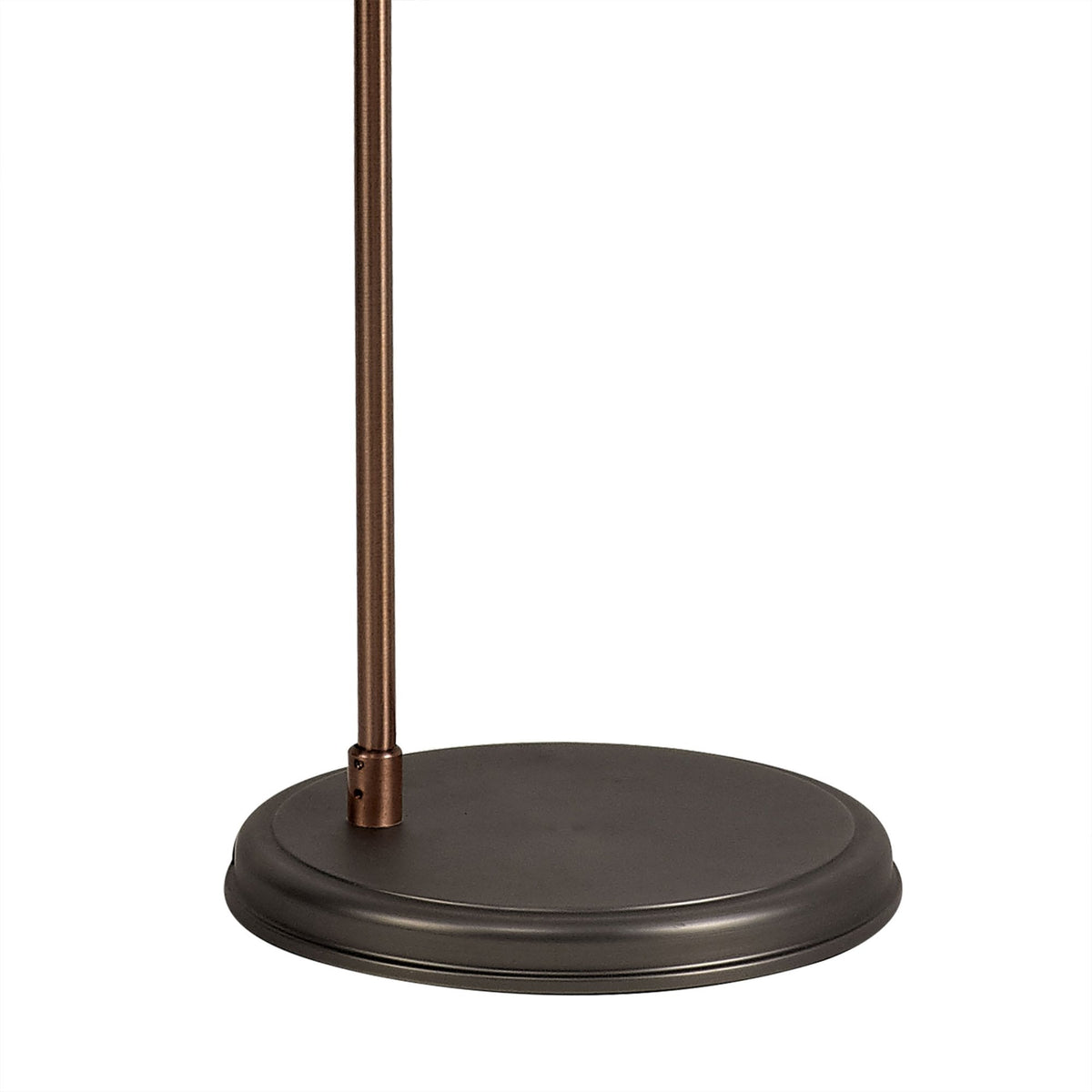 Croyde Adjustable Floor Lamp in Antique Silver & Copper