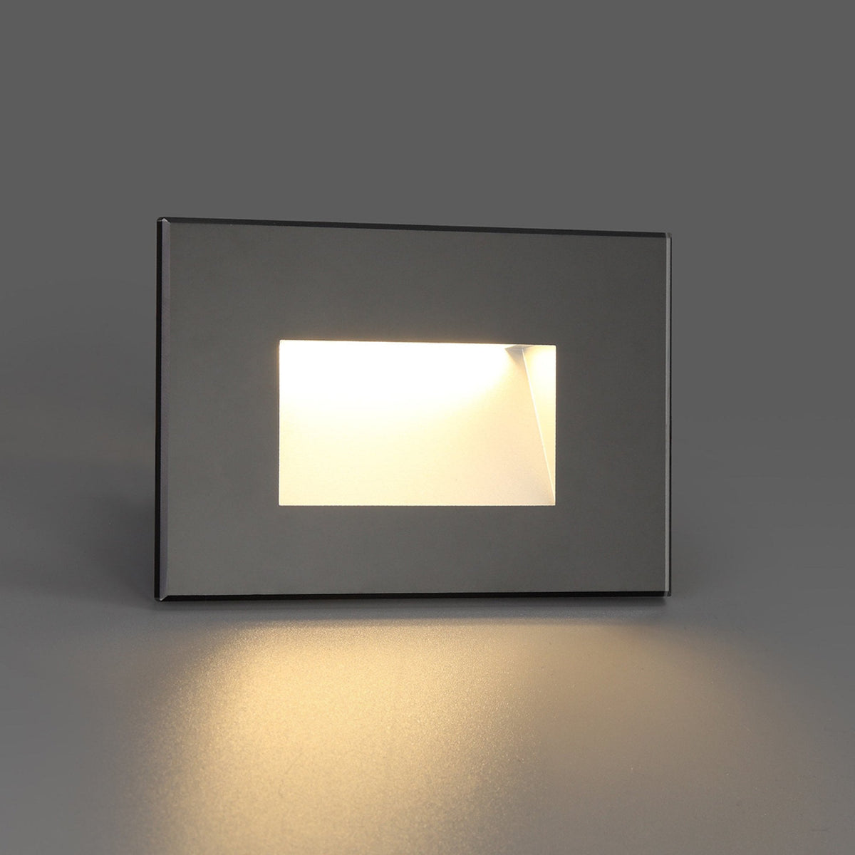 Kingsteignton Black IP65 LED Recessed Rectangle Wall Light
