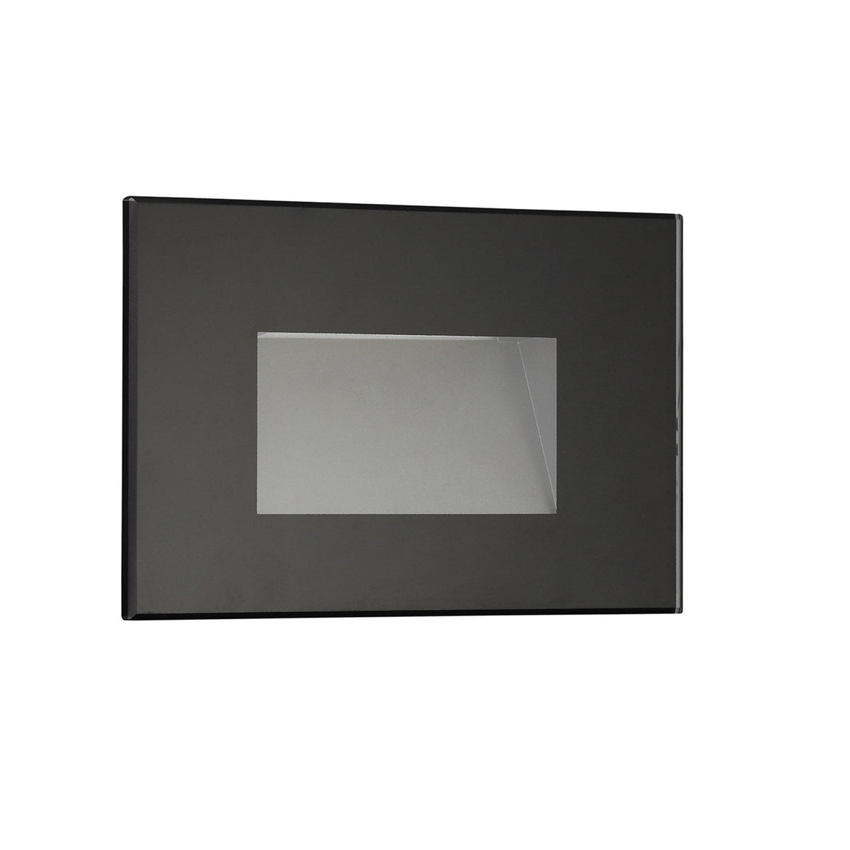 Kingsteignton Black IP65 LED Recessed Rectangle Wall Light