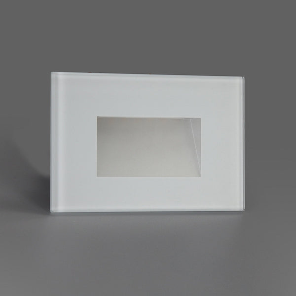 Kingsteignton White IP65 LED Recessed Rectangle Wall Light