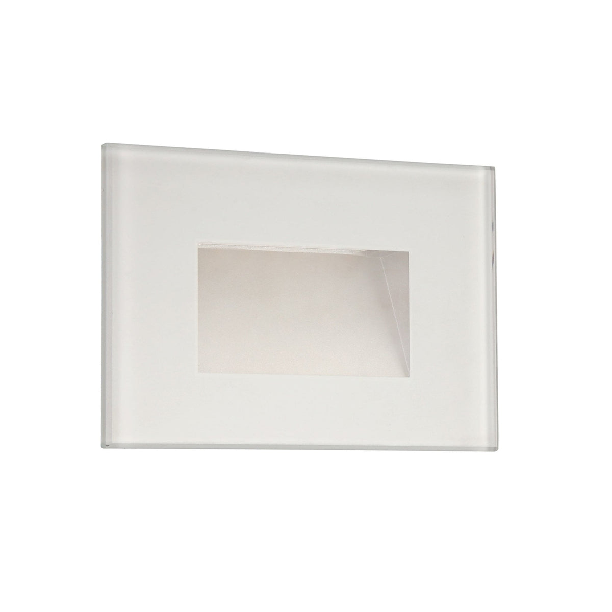 Kingsteignton White IP65 LED Recessed Rectangle Wall Light
