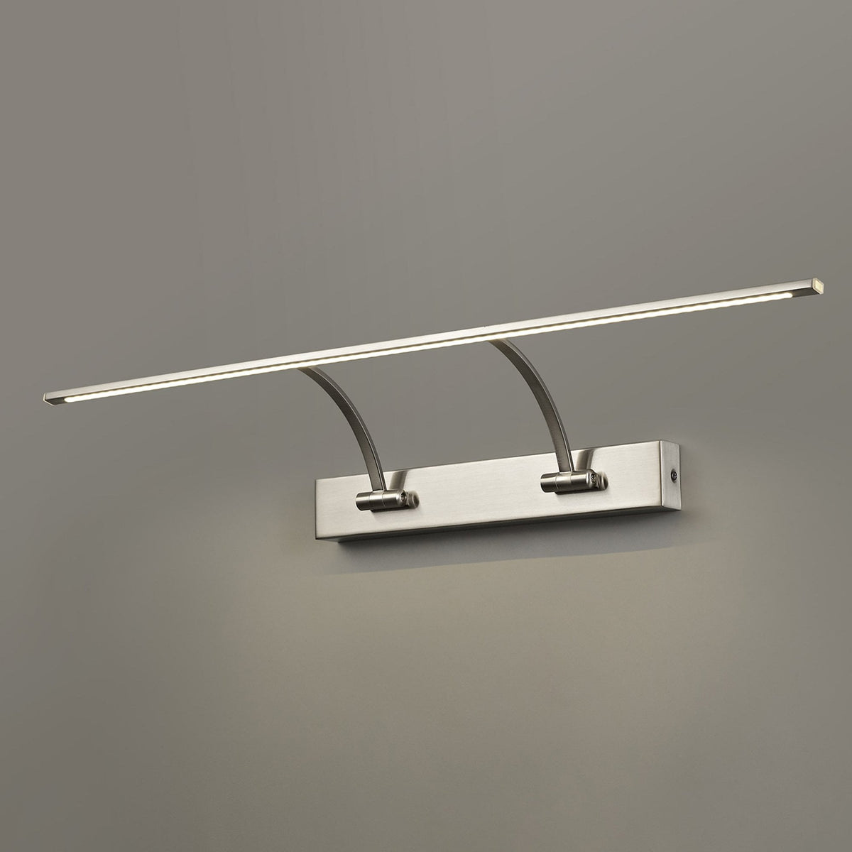 Powderham 755mm 14W Satin Nickel Adjustable LED Picture Light