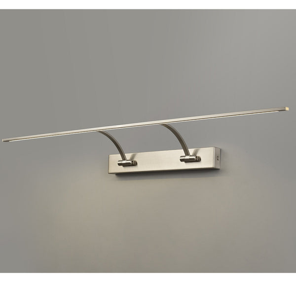 Powderham 900mm 16W Satin Nickel Adjustable LED Picture Light