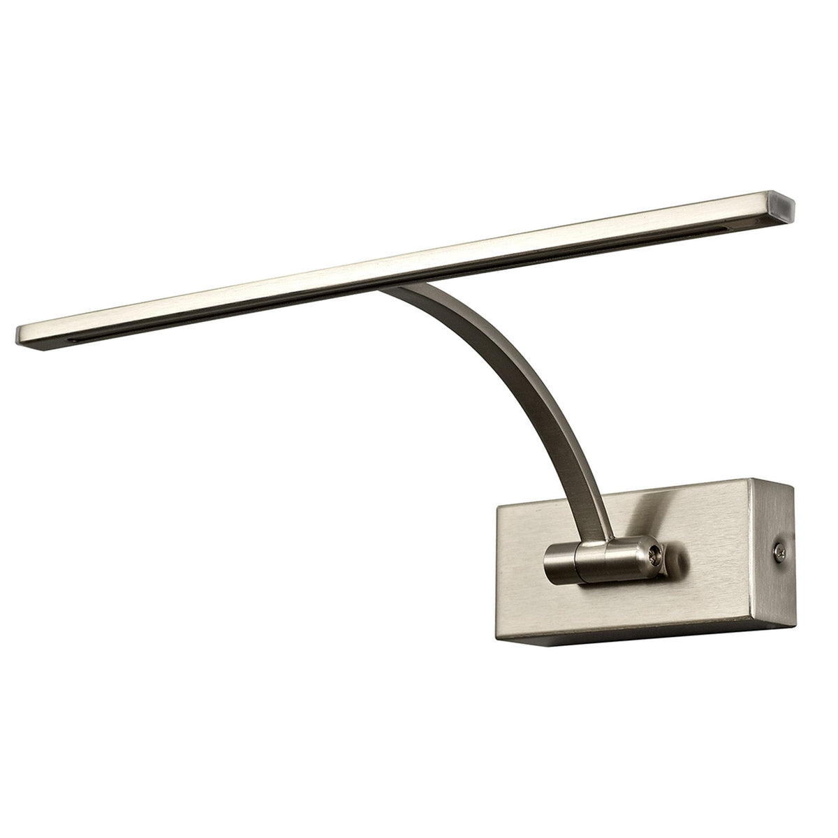 Powderham 340mm 6W Satin Nickel Adjustable LED Picture Light