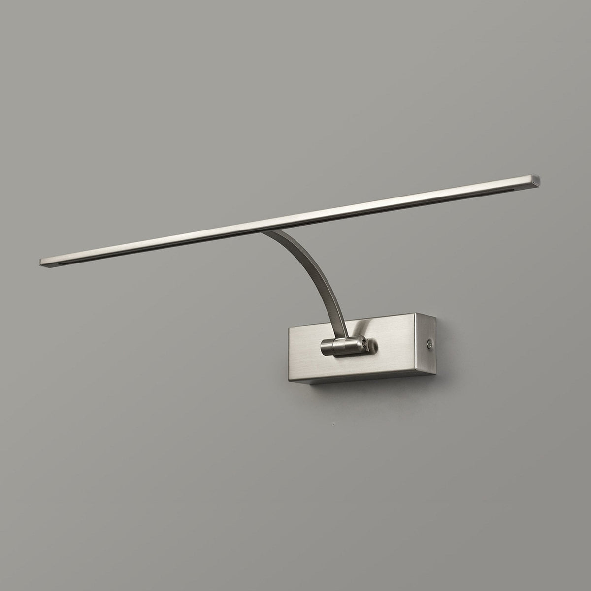 Powderham 560mm 10W LED Adjustable Picture Light in Satin Nickel