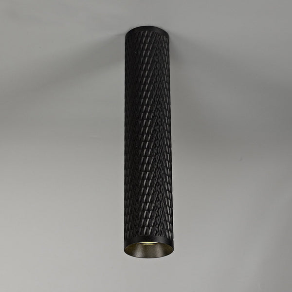 Stratton Large Sand Black Surface Mounted Ceiling Light