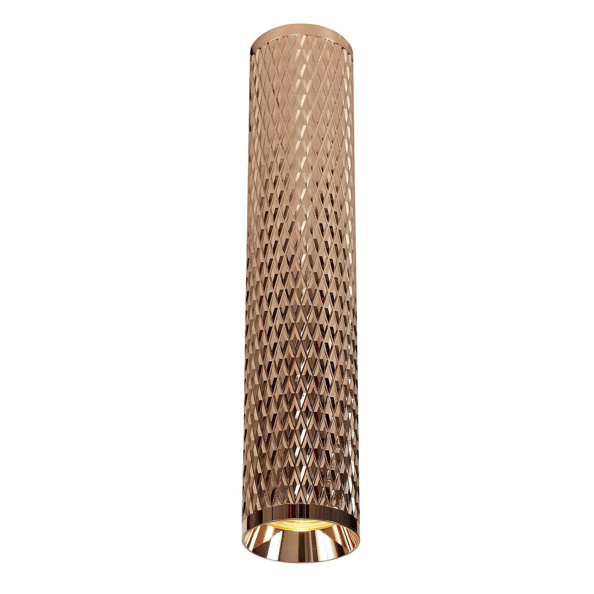 Stratton Large Rose Gold Surface Mounted Ceiling Light