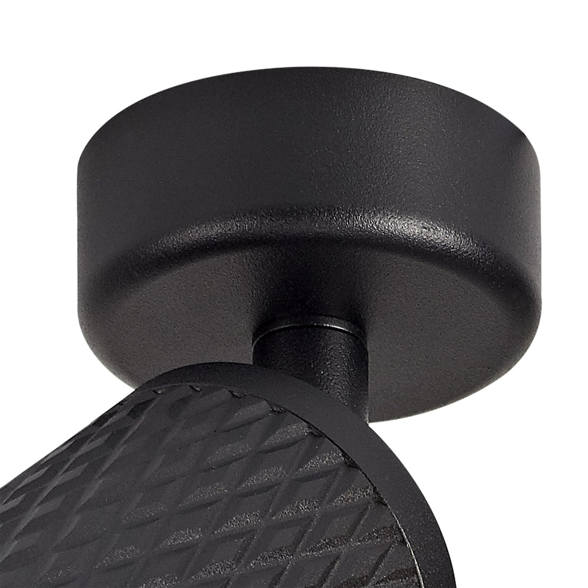 Stratton Sand Black Surface Mounted Spotlight