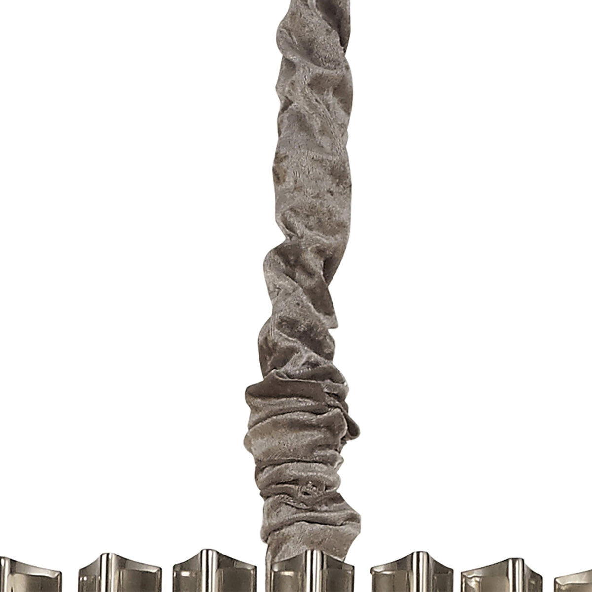 Kentisbeare 800mm 5 Tier 19 Lamp Chandelier in Polished Nickel & Clear Glass